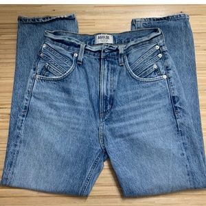 AGOLDE vintage high-rise straight-leg jean